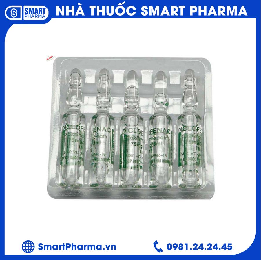 Diclofenac tiêm hải dương 2 Smart Pharma - Diclofenac tiem hai duong 2