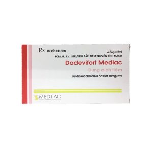 Dodevifort Medlac phòng ngừa và điều trị đau dây thần kinh, suy nhược cơ thể ( Hộp 6 ống x 2 ml)