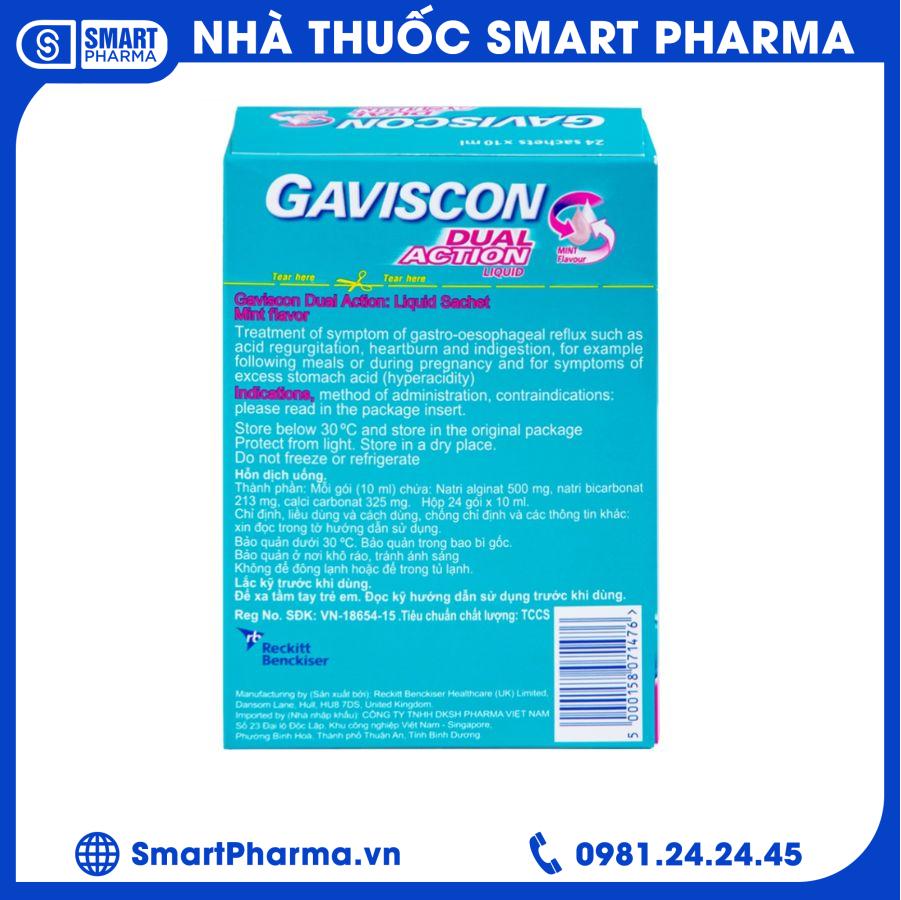 Gaviscon hồng 1 Smart Pharma - Gaviscon hong 1 1