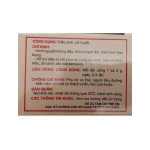 Smart Pharma - Hoàn Điều Kinh Bổ Huyết Traphaco 10 túi x 5g 2 Smart Pharma - Hoan dieu kinh bo huyet 1