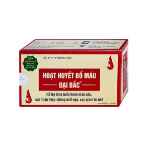 Viên uống Hoạt Huyết Bổ Máu Đại Bắc tăng cường lưu thông máu (2 vỉ x 15 viên)