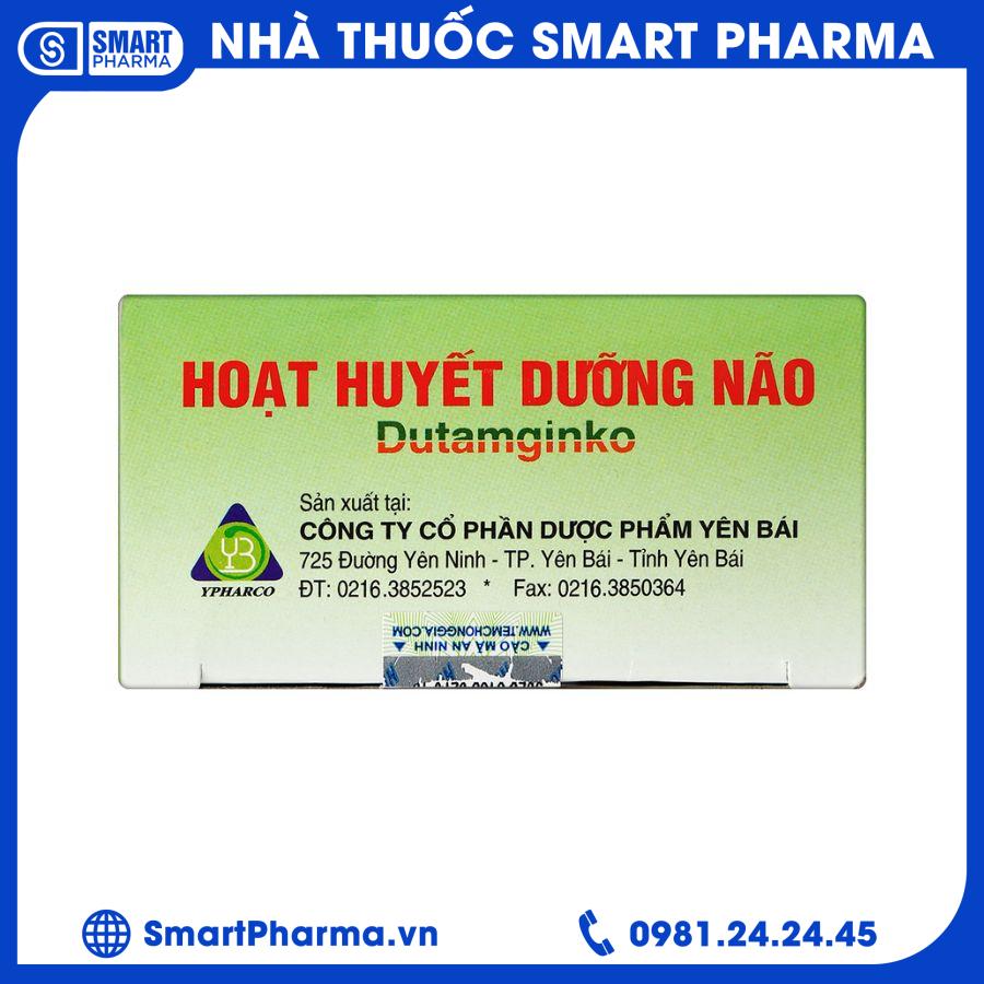 Hoạt huyết dưỡng não Dutamginko 2 Smart Pharma - Hoat huyet duong nao Dutamginko 2