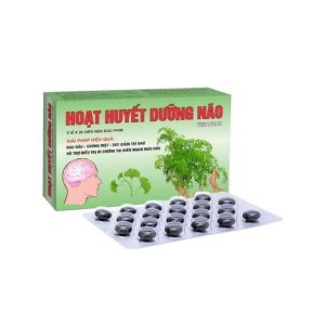Viên uống tăng tuần hoàn não Hoạt huyết dưỡng não Vinaphar hộp 5 vỉ x 20 viên nén bao phim
