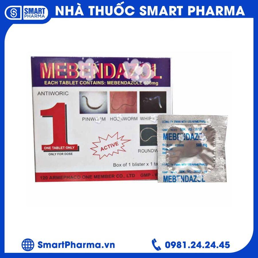 Mebendazol 500mg 1 Smart Pharma - Mebendazol 500mg 1