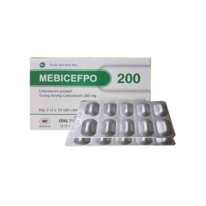 Smart Pharma - Viên nén Mebicefpo 200mg Mebiphar kháng sinh điều trị nhiễm khuẩn (2 vỉ x 10 viên) 2 Smart Pharma - Mebicefpo 200 1