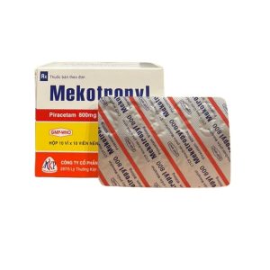 Smart Pharma - Thuốc Mekotropyl 800 trị chóng mặt, rung giật cơ, giảm trí nhớ (Hộp 10 vỉ x 10 viên) 2 Smart Pharma - Mekotropyl 800 1