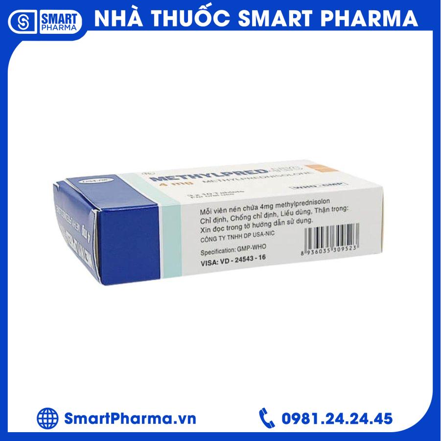 Methylpred- NIC 4mg 2 Smart Pharma - Methylpred NIC 4mg 2
