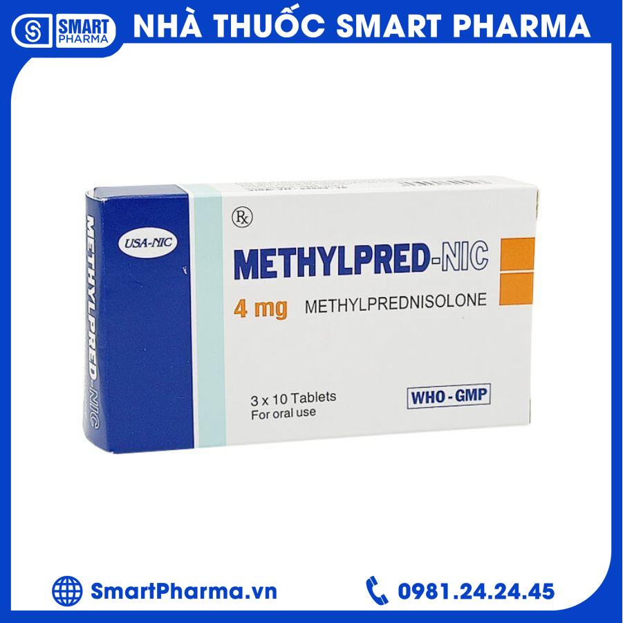 Methylpred- NIC 4mg Smart Pharma - Methylpred NIC 4mg