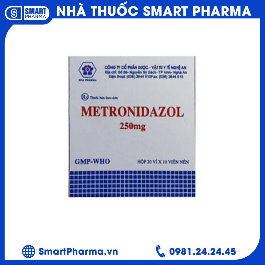 Metronidazol 250mg Nghệ An 2 Smart Pharma - Metronidazol 250mg Nghe An 2