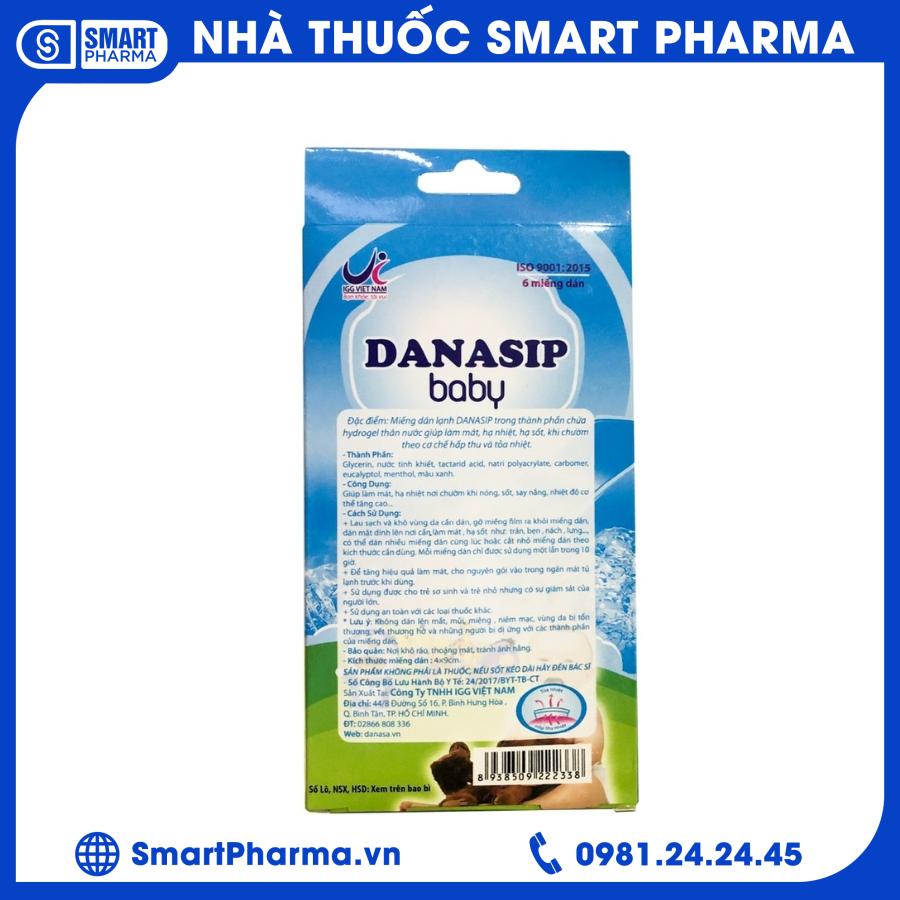 Miếng dán hạ sốt Danasip (2) Smart Pharma - Mieng dan ha sot Danasip 2