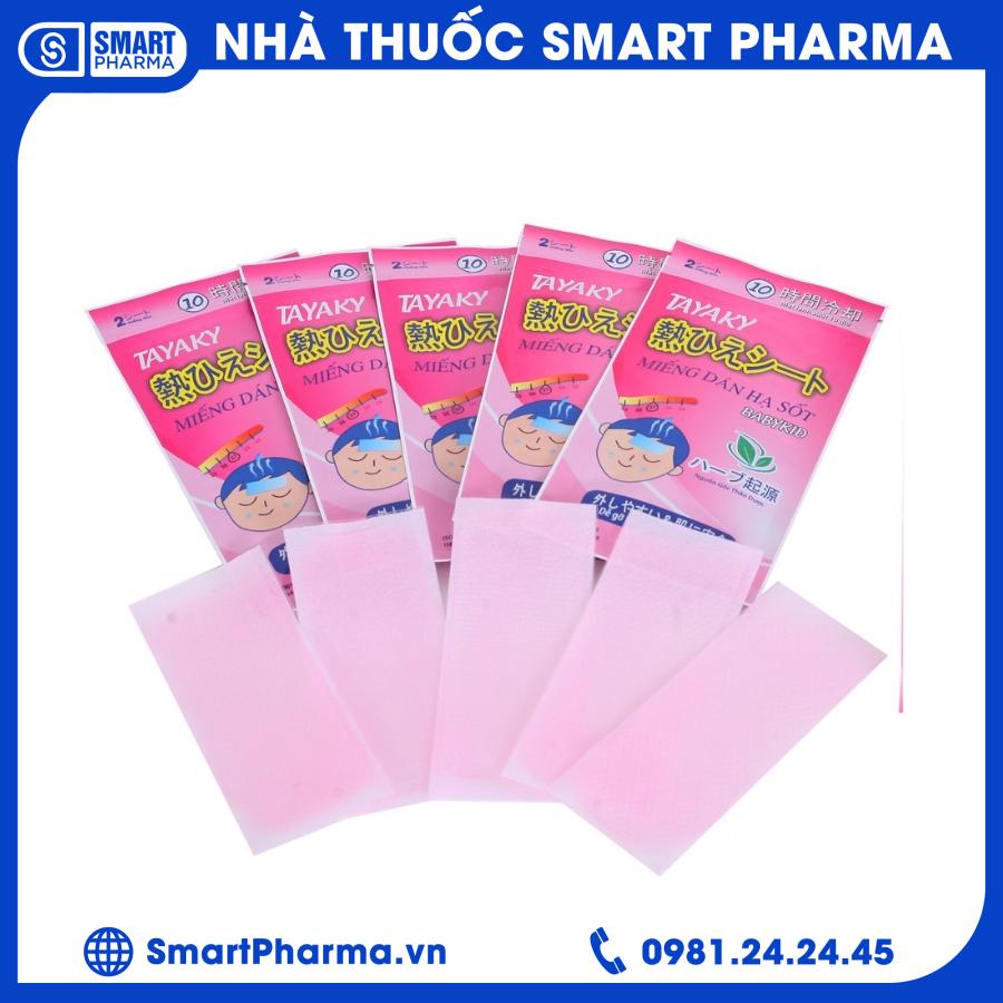 Miếng dán hạ sốt Tayaky (2) Smart Pharma - Mieng dan ha sot Tayaky 2