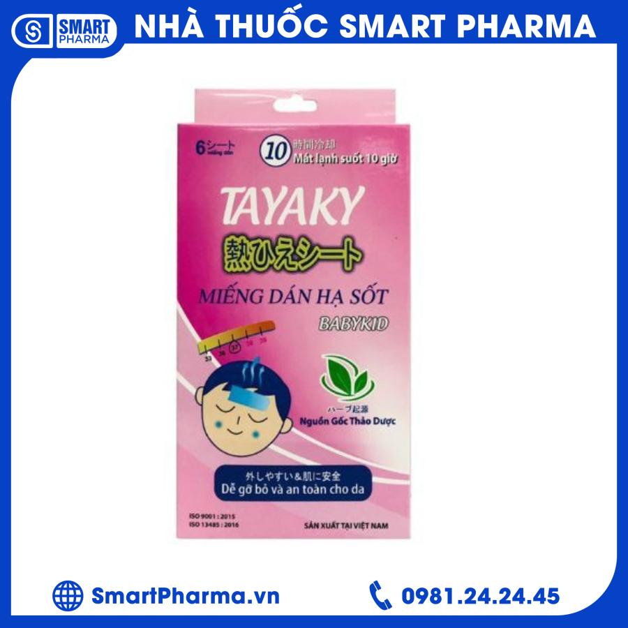 Miếng dán hạ sốt Tayaky Smart Pharma - Mieng dan ha sot Tayaky