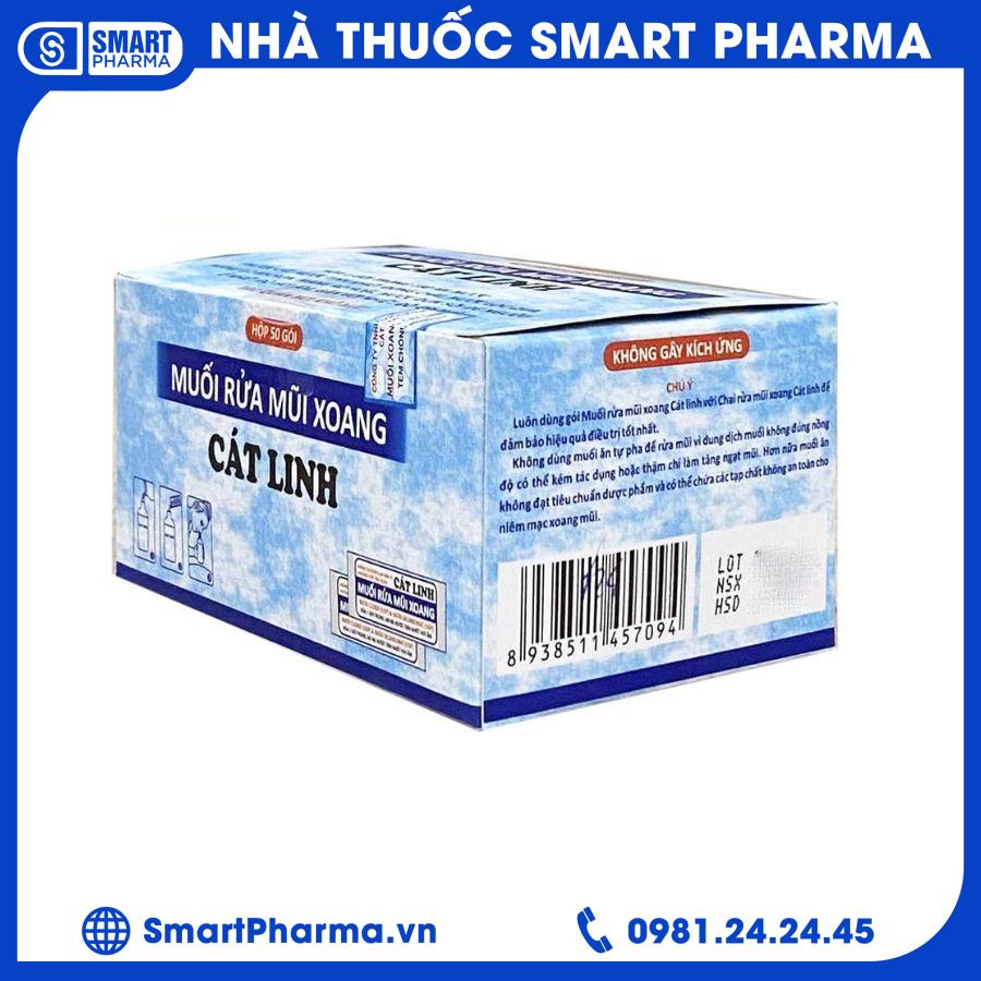 Muối rửa mũi xoang Cát Linh 1 Smart Pharma - Muoi rua mui xoang Cat Linh 1