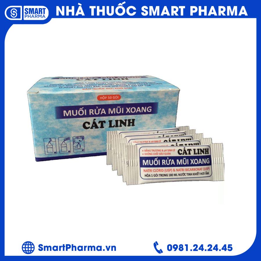 Muối rửa mũi xoang Cát Linh Smart Pharma - Muoi rua mui xoang Cat Linh