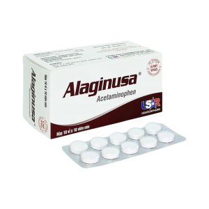 Thuốc Alaginusa Usarichpharm giảm triệu chứng sốt và giảm đau đầu (10 vỉ x 10 viên)