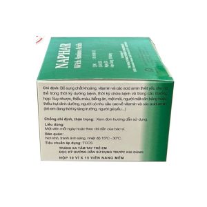 Smart Pharma - Thuốc bổ sung vitamin Naphar With Amino Acids hộp 10 vỉ x 15 viên 1 Smart Pharma - Naphar with Amino Acids 3