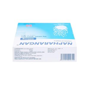 Smart Pharma - Viên sủi Napharangan 500mg Nam Hà hạ nhiệt, giảm đau, điều trị sốt từ nhẹ đến vừa (4 vỉ x 4 viên) 1 Smart Pharma - Napharangan 500mg 2