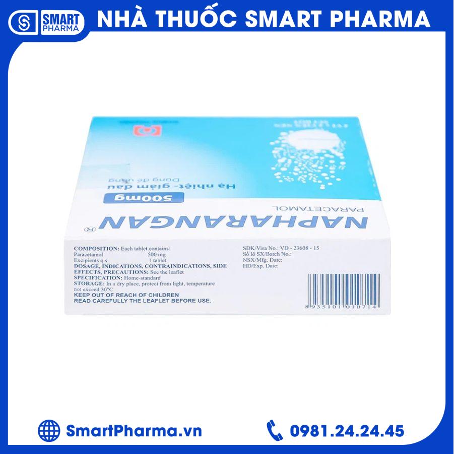 Napharangan 500mg 2 Smart Pharma - Napharangan 500mg 2