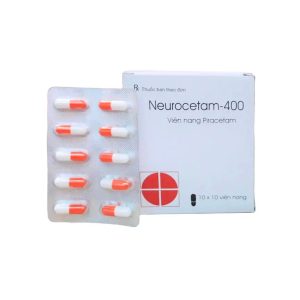 Neurocetam 400mg Micro (10 vỉ x 10 viên) điều trị say rượu, rối loạn thiểu năng vỏ não, cơn động kinh múa giật