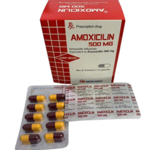 Thuốc Amoxicillin 500mg Mediplantex điều trị nhiễm khuẩn (hộp 10 vỉ x 10 viên)