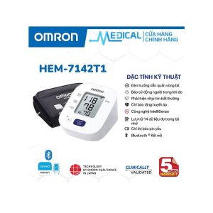 Smart Pharma - Máy đo huyết áp bắp tay tự động Omron HEM 7142T1 cho kết quả chính xác, nhanh chóng 1 Smart Pharma - Omron bap tay HEM 7142T1 3