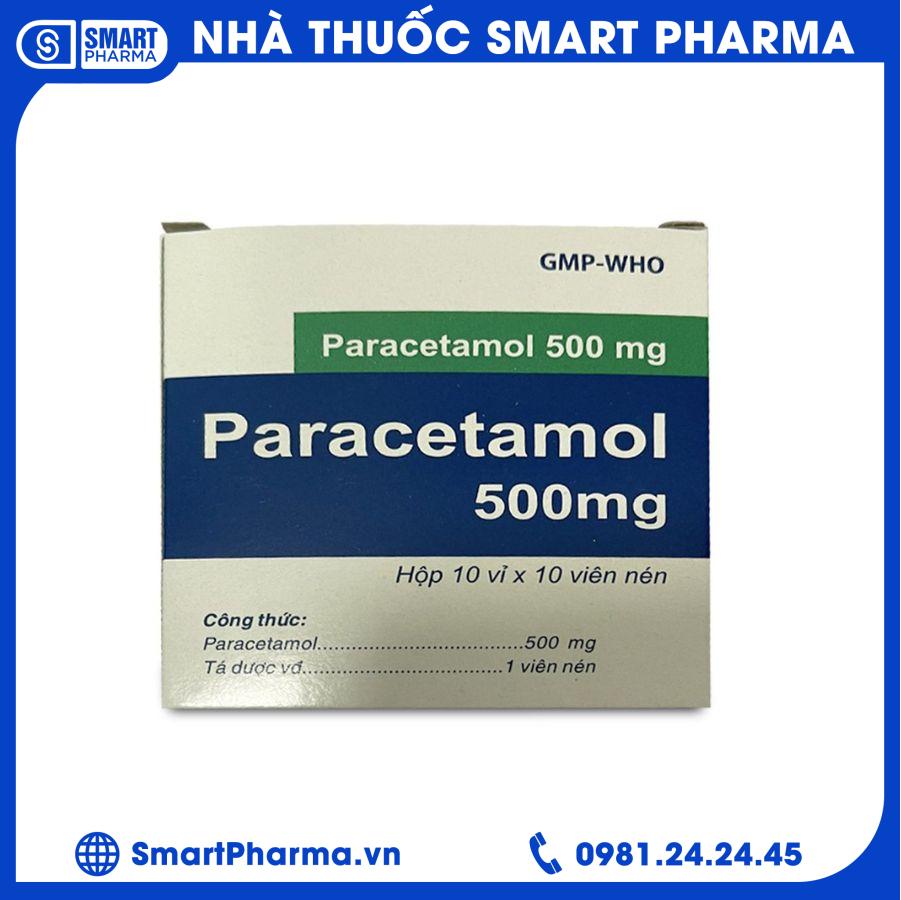 Paracetamol 500mg Armephaco Smart Pharma - Paracetamol 500mg Armephaco