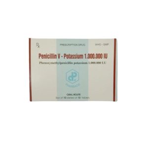 Thuốc Penicilin V Kali 1.000.000 IU TW1 điều trị nhiễm trùng, nhiễm khuẩn