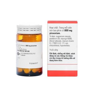 Smart Pharma - Viên nén Piracetam - Egis 800mg điều trị các triệu chứng của hội chứng tâm thần thực thể (30 viên) 2 Smart Pharma - Piracetam Lo 30v 800mg EGIS 1