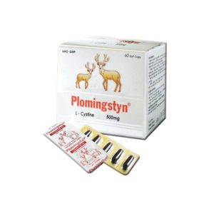 Thuốc da liễu Plomingstyn hộp 60 viên ngừa sạm da, ngăn ngừa rụng tóc,  nổi mề đay, mụn nhọt