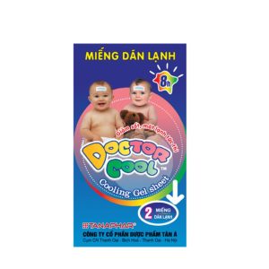 Miếng dán hạ sốt Doctor Cool Gel giúp làm mát, hạ nhiệt (Hộp 6 miếng)