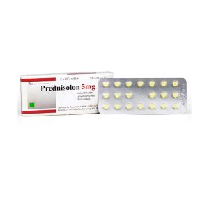 Smart Pharma - Thuốc Prednisolone 5mg Nam Hà chống viêm, chống dị ứng và ức chế miễn dịch (Hộp 2 vỉ x 20 viên) 2 Smart Pharma - Prednisolon 5mg Nam Ha 1 1