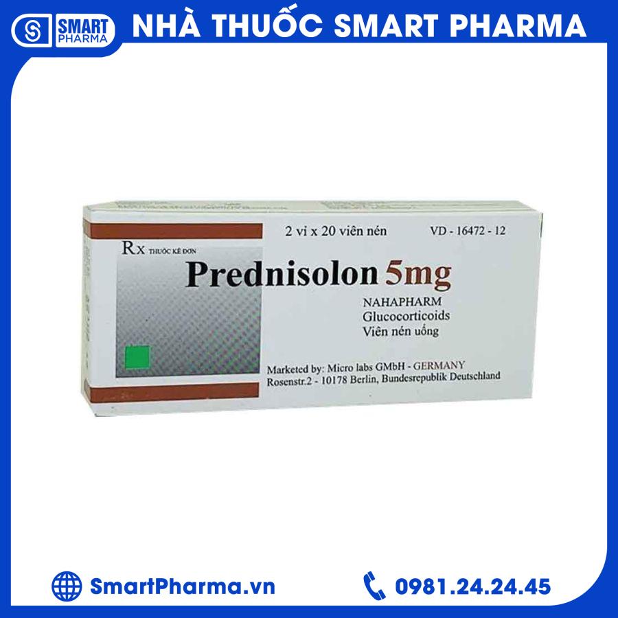 Prednisolon 5mg Nam Hà Smart Pharma - Prednisolon 5mg Nam Ha 1