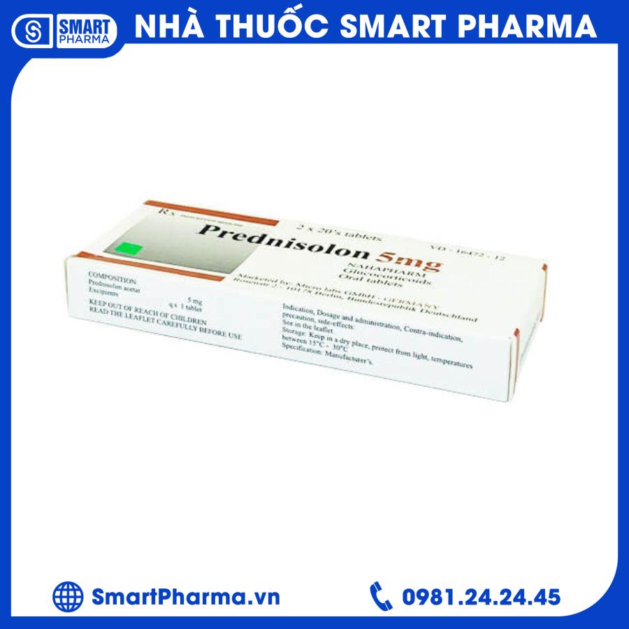 Prednisolon 5mg Nam Hà 2 Smart Pharma - Prednisolon 5mg Nam Ha 2