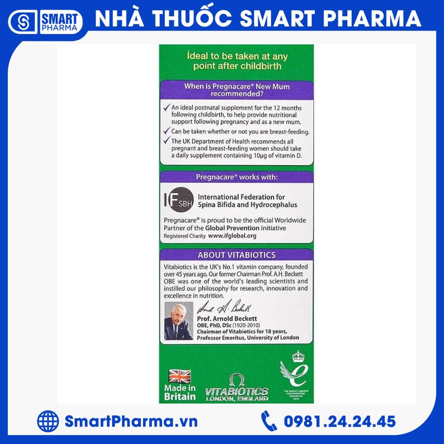 Pregnacare new mum (2) Smart Pharma - Pregnacare new mum 2
