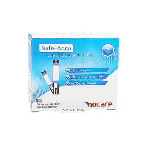 Smart Pharma - Que Thử Đường Huyết Safe - Accu Sinocare (50 que) 2 Smart Pharma - Que thu tieu duong Safe Accu 1