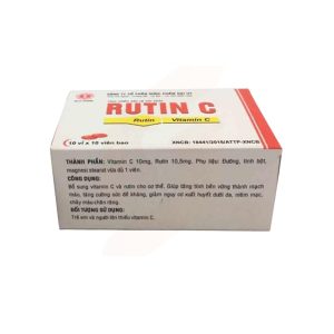 Smart Pharma - Viên uống giúp tăng tính bền thành mạch máu Rutin C (Đại Uy) hộp 10 vỉ x 10 viên 2 Smart Pharma - Rutin C Dai Uy 1