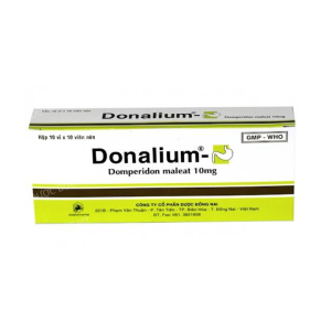 Smart Pharma - Viên nén Donalium điều trị triệu chứng nôn và buồn nôn (10 vỉ x 10 viên) 1 Donalium