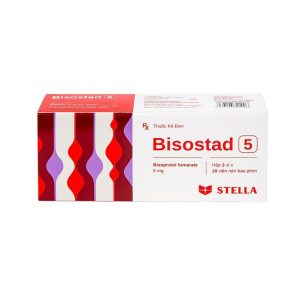 Thuốc Bisostad 5 Stella điều trị tăng huyết áp và đau thắt ngực ( Hộp 3 vỉ x 10 viên)
