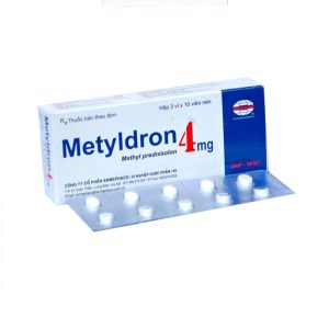 Thuốc Metyldron 4mg Armephaco ( Hộp 3 vỉ x 10 viên) kháng viêm, trị hen phế quản