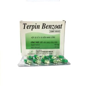 Thuốc Terpin Benzoat Mipharmco trị ho, long đờm ( Hộp 20 vỉ x 10 viên)