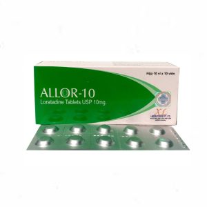 Thuốc ALLOR-10 điều trị dị ứng ( Hộp 10 vỉ x 10 viên)