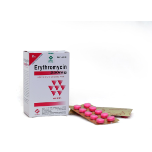 Thuốc Erythromycin 250mg (Vidipha) điều trị nhiễm khuẩn ( Hộp 10 vỉ x 10 viên)