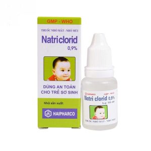 Thuốc nhỏ mắt, nhỏ mũi Natri Clorid 0.9% Haipharco giảm khô mắt, nghẹt mũi, sổ mũi ( Lọ 10ml)