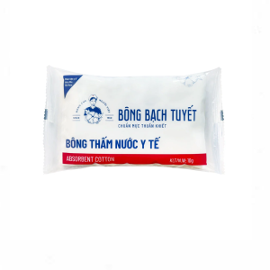 Bông y tế thấm nước Bạch Tuyết 10g dùng trong chăm sóc cá nhân và y tế
