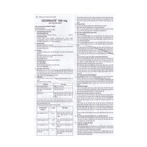 Smart Pharma - Thuốc Cezirnate 500mg Uphace điều trị các bệnh do nhiễm khuẩn (2 vỉ x 10 viên) 2 Smart Pharma - Smart pharma 54