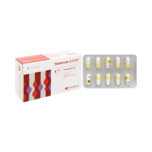 Thuốc Stadovas 5 CAP Stella điều trị tăng huyết áp, đau thắt ngực mạn tính ổn định ( Hộp 3 vỉ x 10 viên)