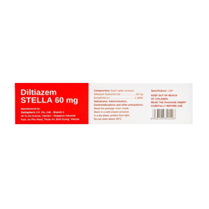 Smart Pharma - Thuốc Diltiazem Stella 60mg điều trị và dự phòng cơn đau thắt ngực ( Hộp 3 vỉ x 10 viên) 1 Smart Pharma - Smart pharma 80