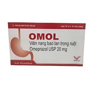Smart Pharma - Thuốc OMOL (Omeprazol 20mg) (Hộp 10 vỉ x 10 viên) điều trị đau dạ dày 1 thuốc omol
