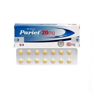 Thuốc ức chế bơm Proton Pariet 20mg Eisai điều trị loét dạ dày, tá tràng ( Hộp 1 vỉ x 14 viên)