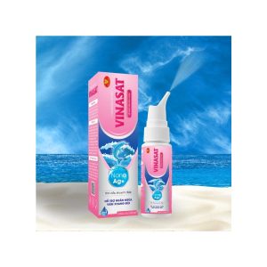 Dung dịch xịt mũi trẻ em VINASAT giúp vệ sinh, làm sạch mũi, làm loãng dịch nhầy chai 75ml